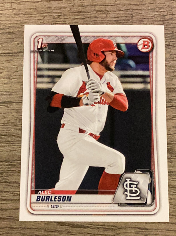 Alec Burleson St. Louis Cardinals MLB 2020 Bowman Draft 1st Edition BD-45 