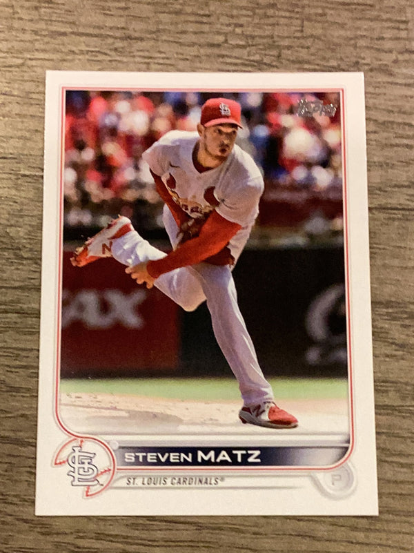 Steven Matz St. Louis Cardinals MLB 2022 Topps Update: Gold US209 SN2022