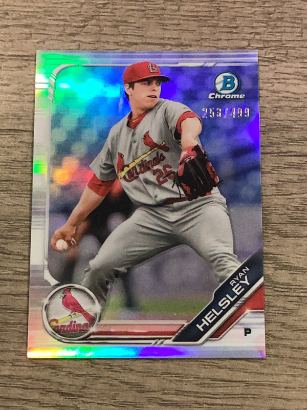 Ryan Helsley St. Louis Cardinals MLB 2019 Bowman - Chrome Prospects Refractor BCP-121 SN499