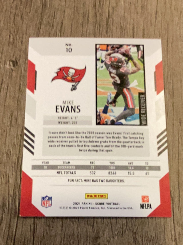 Mike Evans Tampa Bay Buccaneers NFL 2021 Score 10 Panini