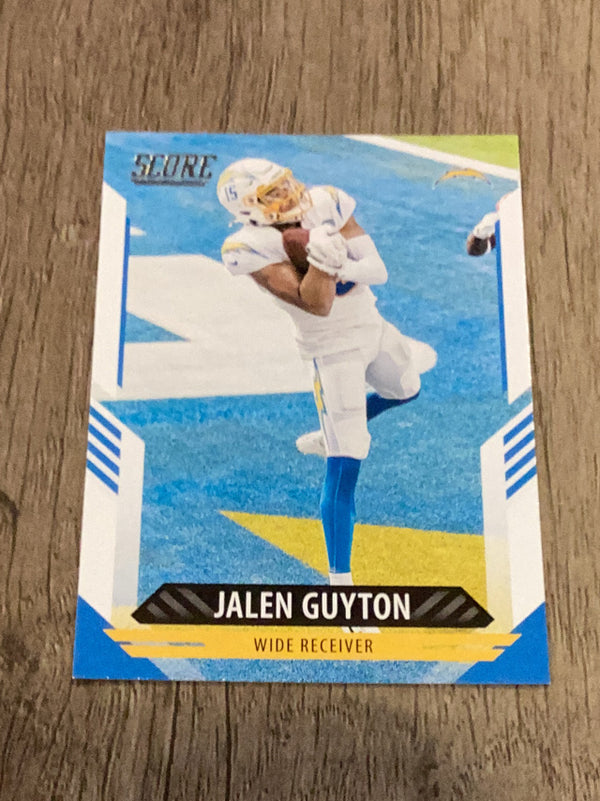 Jalen Guyton Los Angeles Chargers NFL 2021 Score 240 