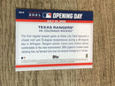 Texas Rangers Texas Rangers MLB 2021 Topps Opening Day - Opening Day OD-8 Topps