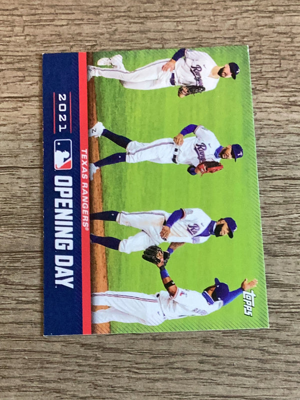 Texas Rangers Texas Rangers MLB 2021 Topps Opening Day - Opening Day OD-8 