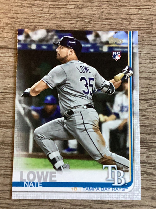 Nate Lowe Tampa Bay Rays MLB 2019 Topps Update US291 RC