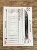 Brad Miller Texas Rangers MLB 2022 Topps Update US91 Topps
