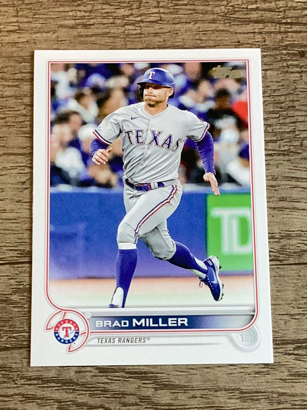 Brad Miller Texas Rangers MLB 2022 Topps Update US91 