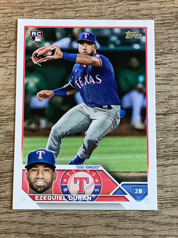 Ezequiel Duran Texas Rangers MLB 2023 Topps 286 RC