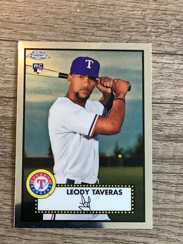 Leody Taveras Texas Rangers MLB 2021 Topps Chrome Platinum Anniversary 93 RC