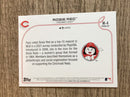 Rosie Red Cincinnati Reds MLB 2022 Topps Opening Day - Mascots M-4 MAS Topps