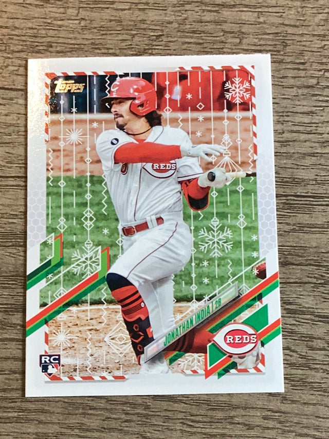 Jonathan India Cincinnati Reds MLB 2021 Topps Holiday HW60 RC