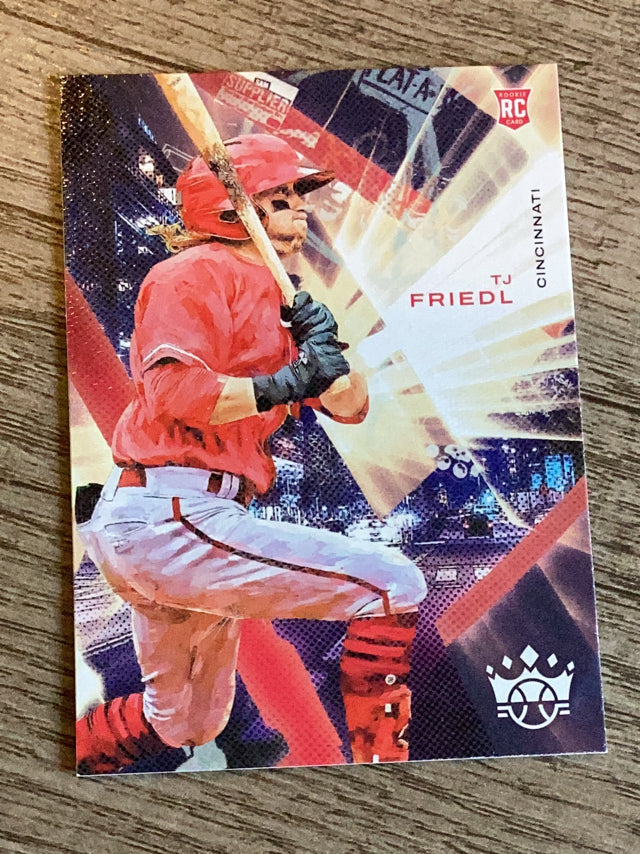 TJ Friedl Cincinnati Reds MLB 2022 Panini Diamond Kings 83 RC