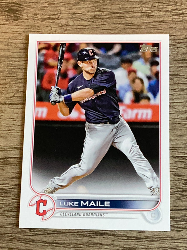 Luke Maile Cleveland Guardians MLB 2022 Topps Update US326 