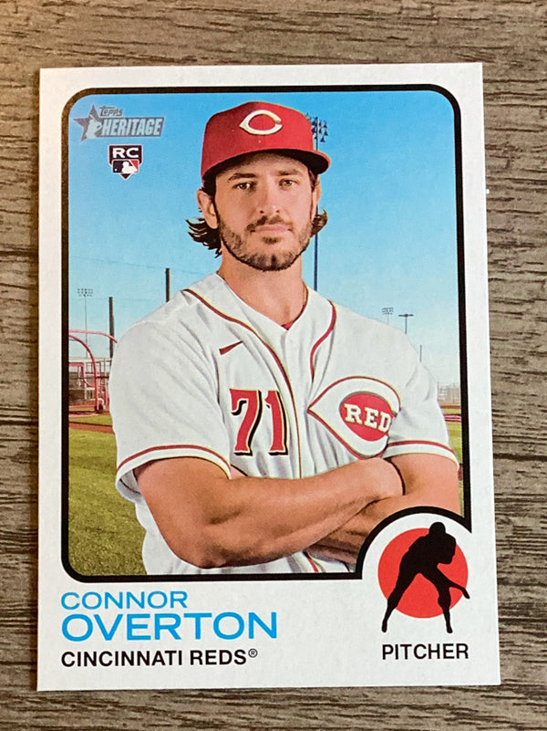 Connor Overton Cincinnati Reds MLB 2022 Topps Heritage 524 RC