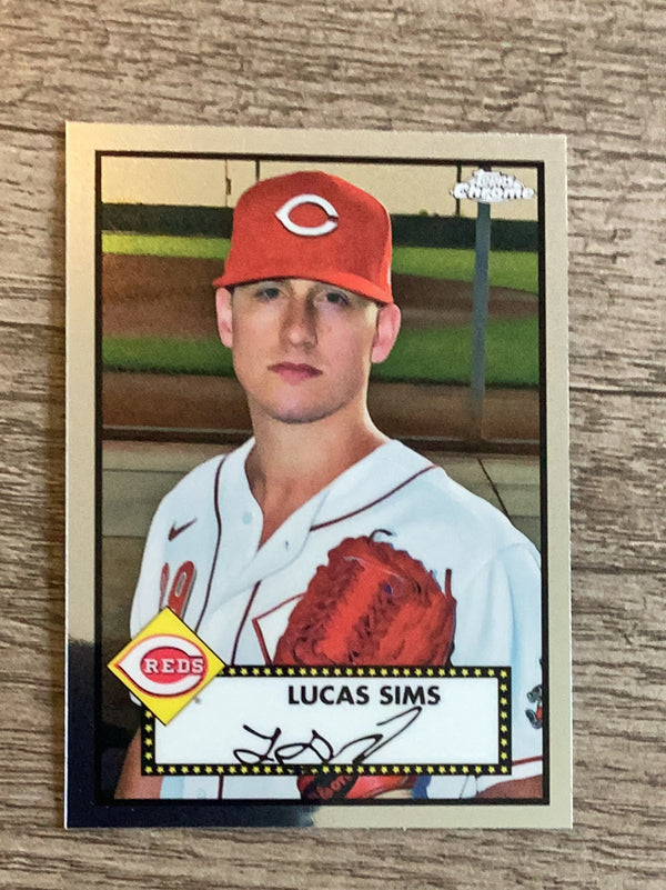 Lucas Sims Cincinnati Reds MLB 2021 Topps Chrome Platinum Anniversary 382 