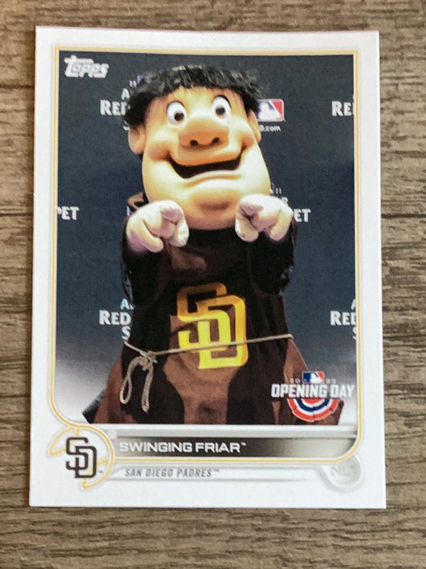 Swinging Friar San Diego Padres MLB 2022 Topps Opening Day - Mascots M-18 MAS