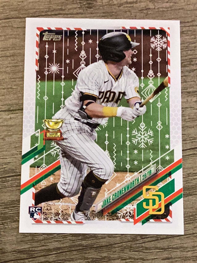 Jake Cronenworth San Diego Padres MLB 2021 Topps Holiday HW110 ASR, RC