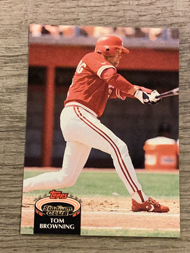 Tom Browning Cincinnati Reds MLB 1992 Stadium Club 624 