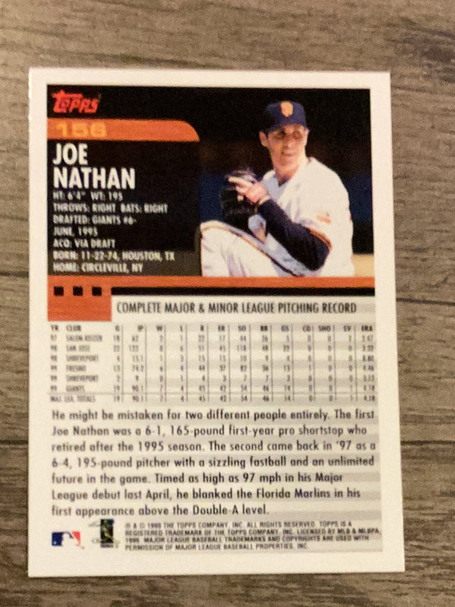 Joe Nathan San Francisco Giants MLB 2000 Topps 156 Topps