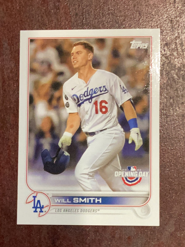 Will Smith Los Angeles Dodgers MLB 2022 Topps 83 BASE: helmet in hand