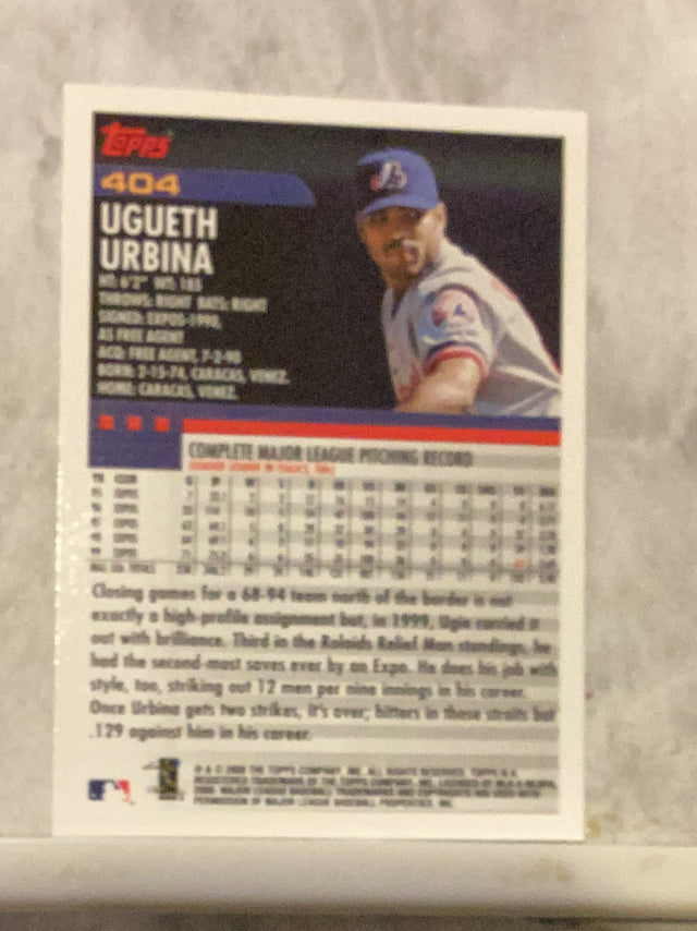 Ugueth Urbina Montreal Expos MLB 2000 Topps 404 Topps
