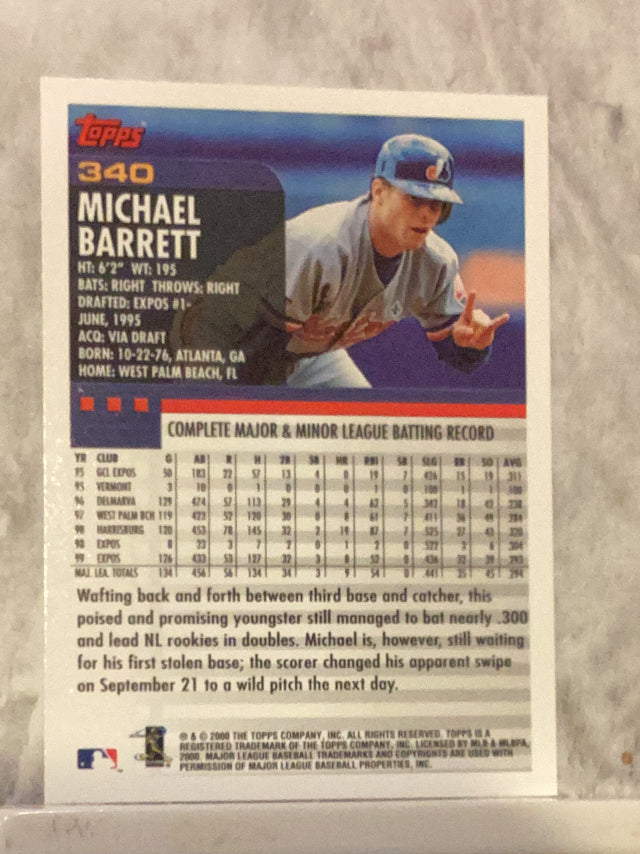 Michael Barrett Montreal Expos MLB 2000 Topps 340 Topps