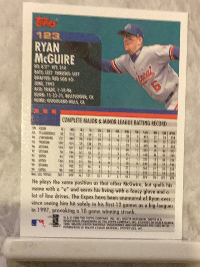 Ryan McGuire Montreal Expos MLB 2000 Topps 123 Topps