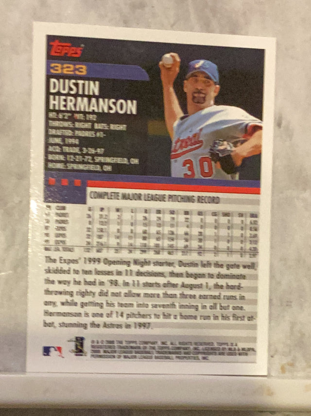 Dustin Hermanson Montreal Expos MLB 2000 Topps 323 Topps