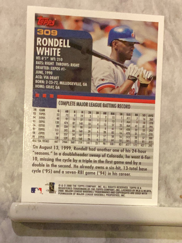 Rondell White Montreal Expos MLB 2000 Topps - Limited 309 Topps