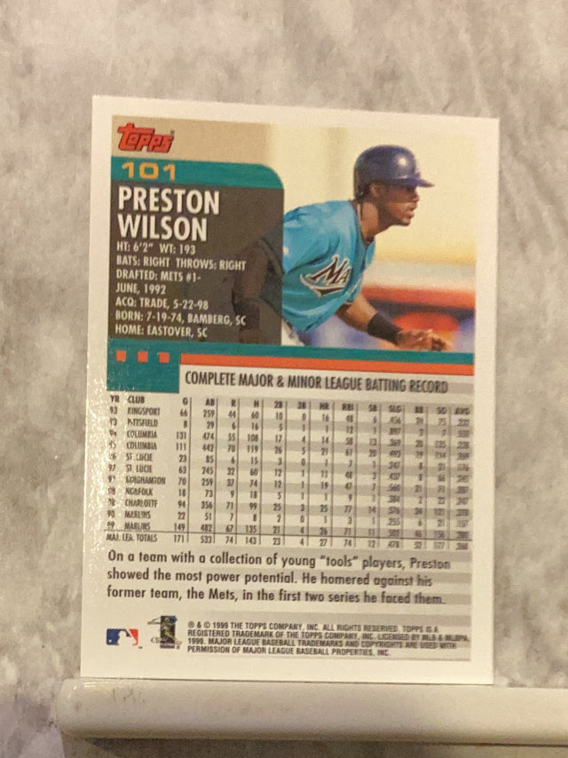 Preston Wilson Florida Marlins MLB 2000 Topps 101 ASR Topps