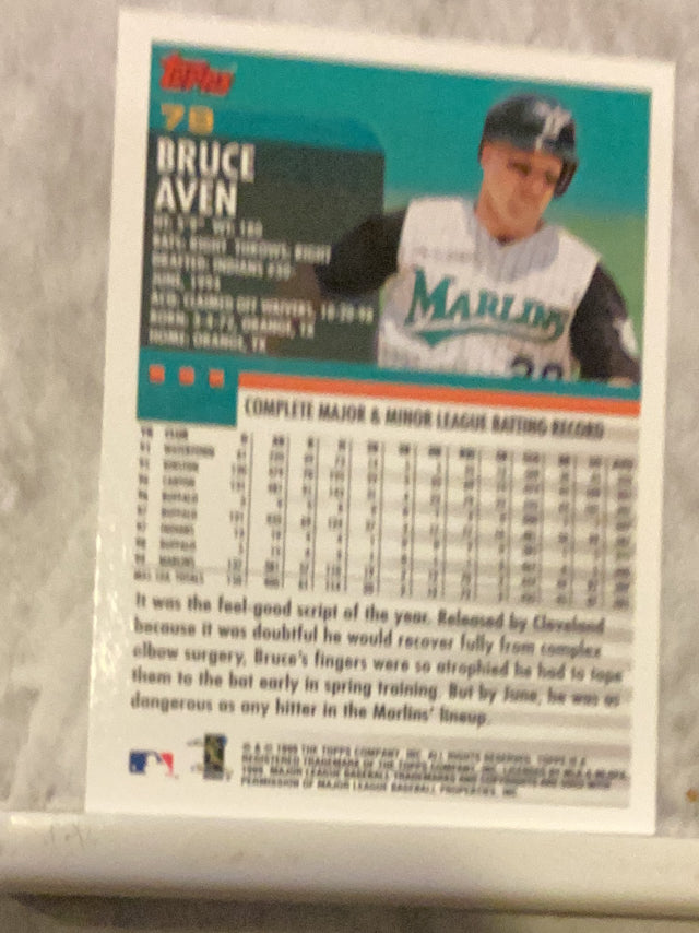 Bruce Aven Florida Marlins MLB 2000 Topps 79 Topps