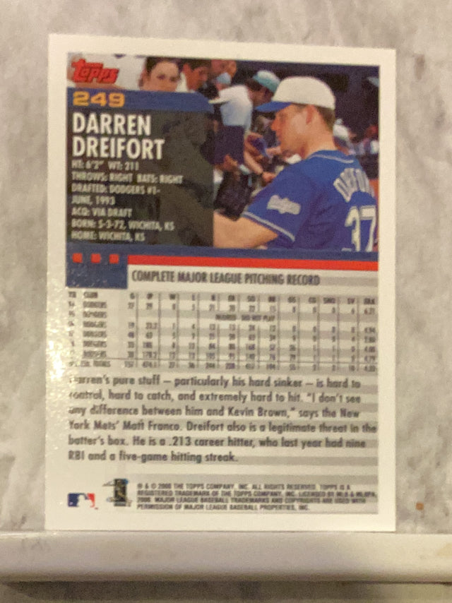 Darren Dreifort Los Angeles Dodgers MLB 2000 Topps 249 Topps