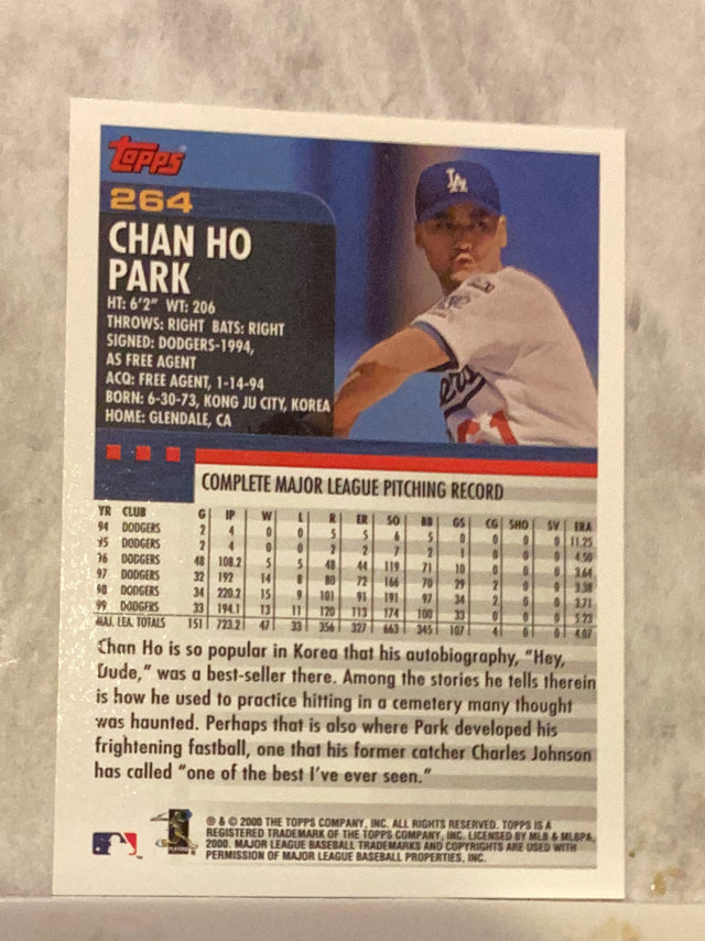 Chan Ho Park Los Angeles Dodgers MLB 2000 Topps 264 Topps