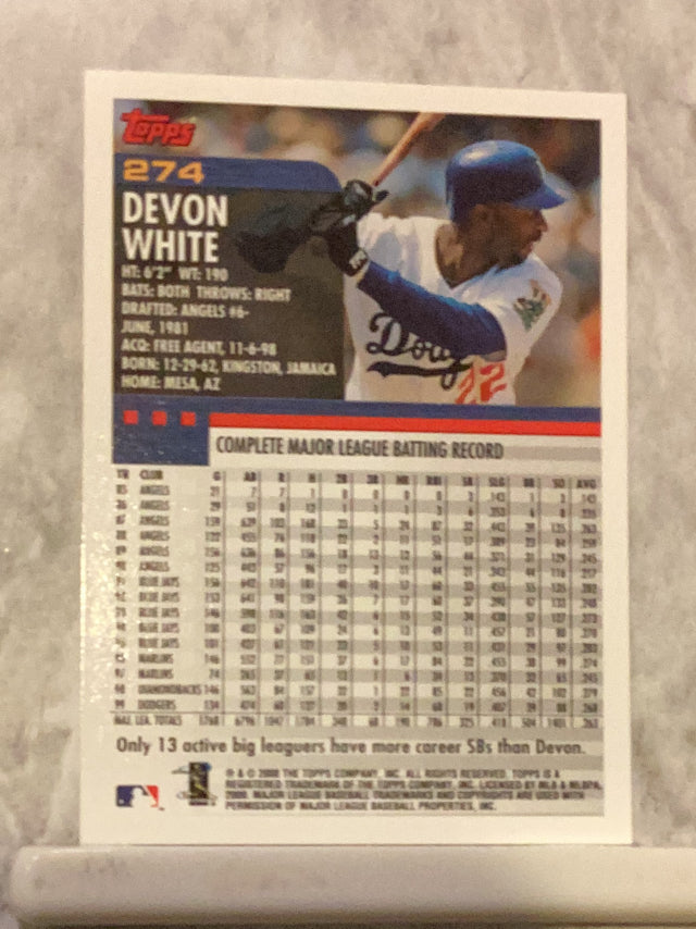 Devon White Los Angeles Dodgers MLB 2000 Topps 274 Topps