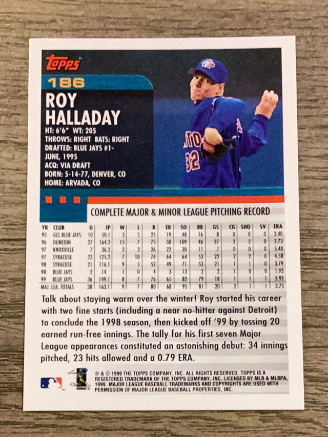 Roy Halladay Toronto Blue Jays MLB 2000 Topps 186 Topps