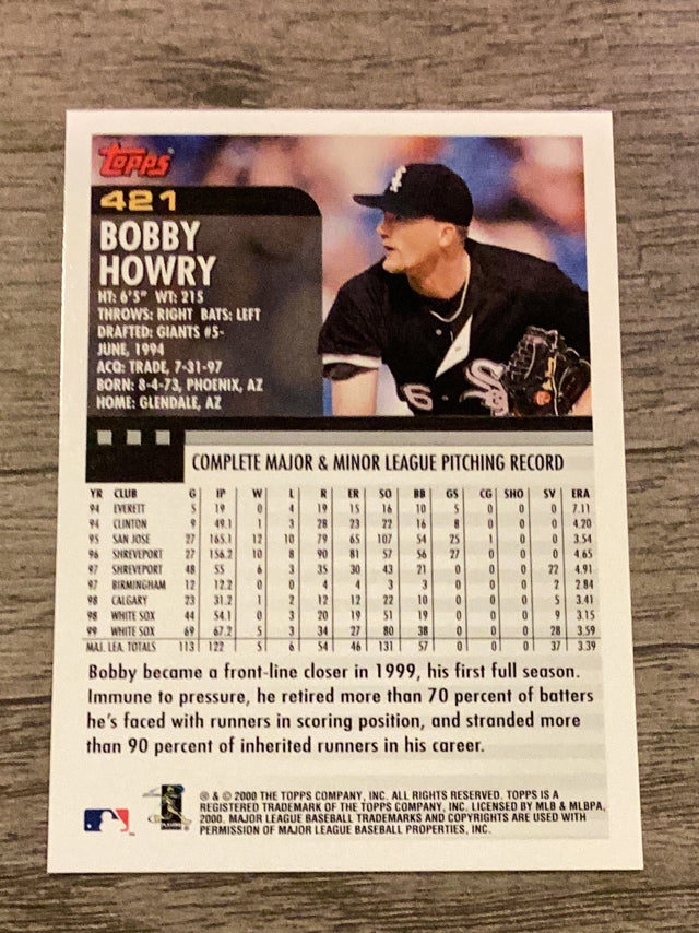 Bobby Howry Chicago White Sox MLB 2000 Topps 421 Topps