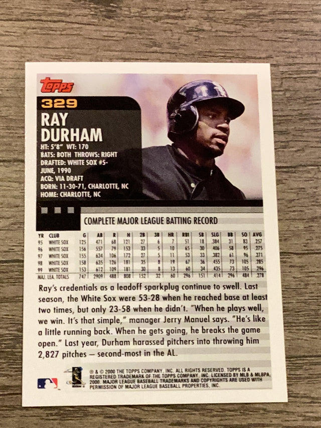 Ray Durham Chicago White Sox MLB 2000 Topps 329 Topps