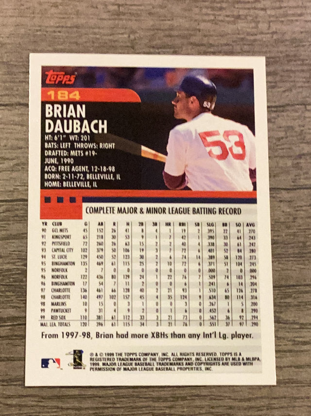 Brian Daubach Boston Red Sox MLB 2000 Topps 184 ASR Topps