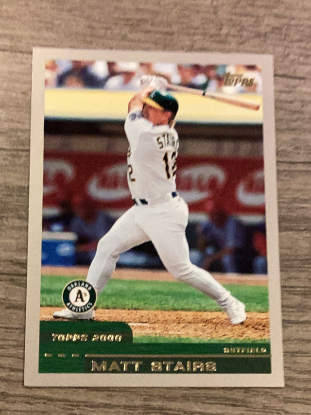 Matt Stairs Oakland Athletics MLB 2000 Topps 390 