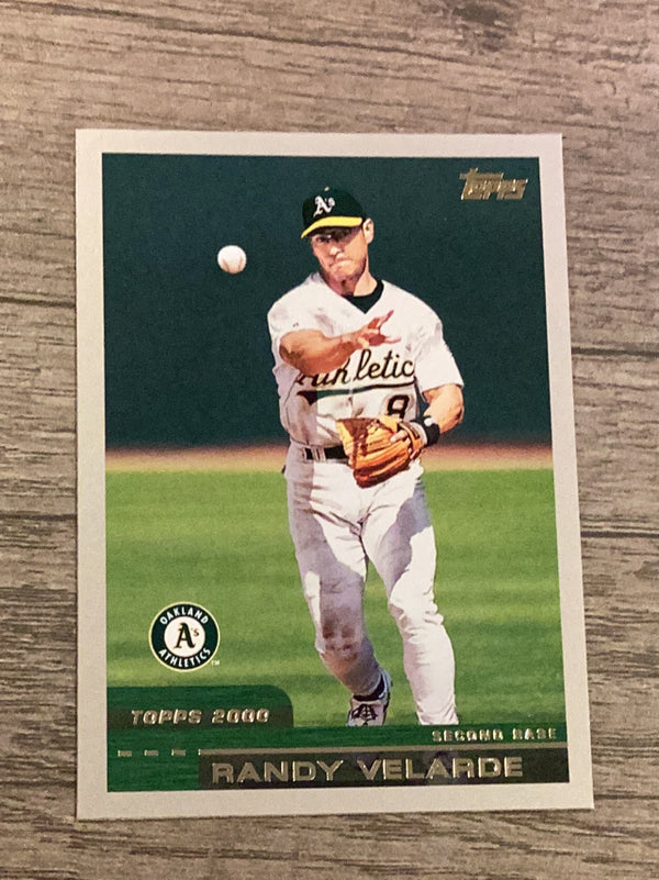 Randy Velarde Oakland Athletics MLB 2000 Topps 429 