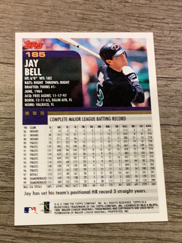 Jay Bell Arizona Diamondbacks MLB 2000 Topps 185 Topps