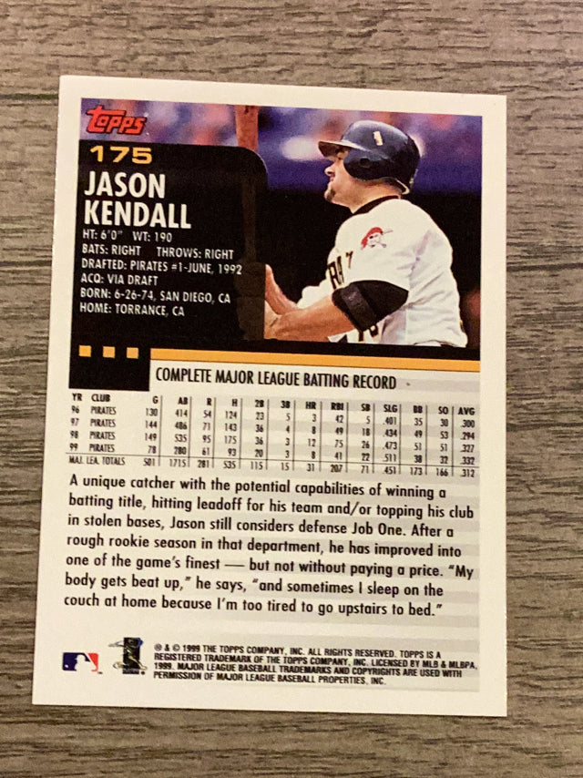 Jason Kendall Pittsburgh Pirates MLB 2000 Topps 175 Topps