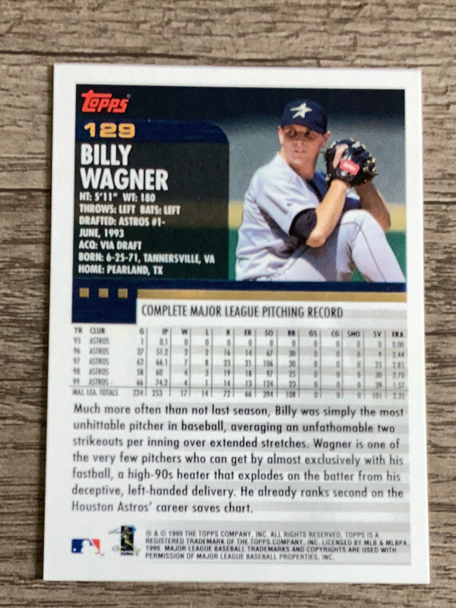 Billy Wagner Houston Astros MLB 2000 Topps 129 Topps