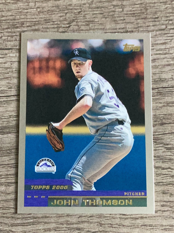 John Thomson Colorado Rockies MLB 2000 Topps 371 