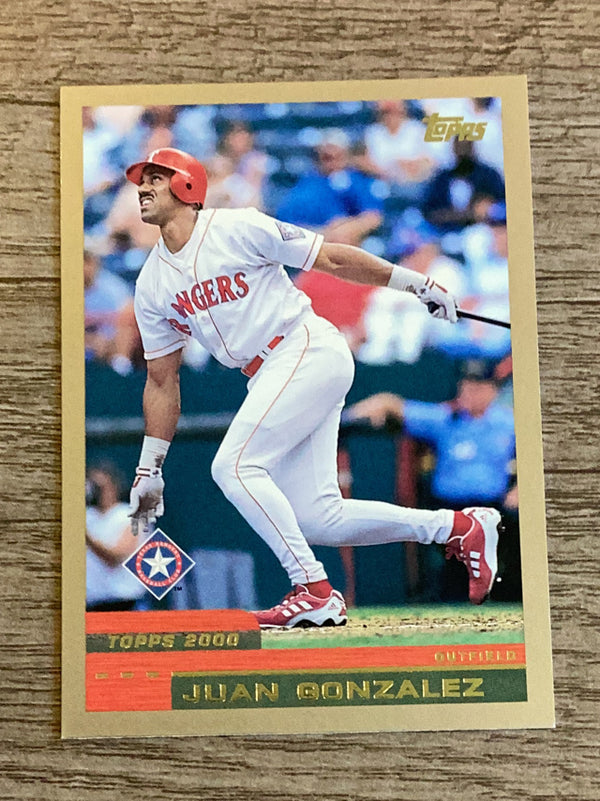 Juan Gonzalez Texas Rangers MLB 2000 Topps 40 