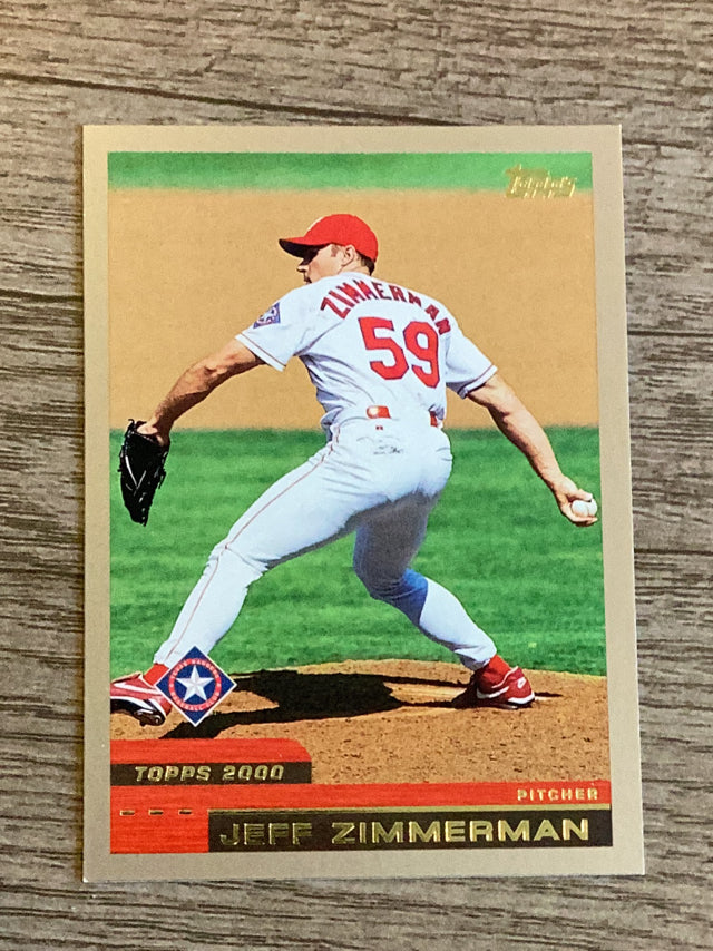 Jeff Zimmerman Texas Rangers MLB 2000 Topps 197 