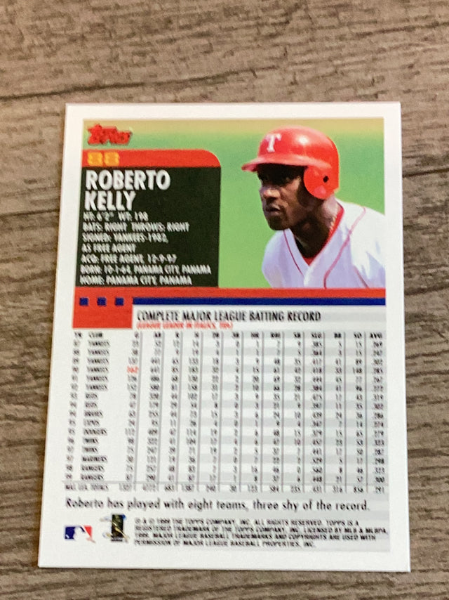 Roberto Kelly Texas Rangers MLB 2000 Topps 88 Topps