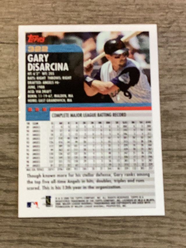 Gary Disarcina Anaheim Angels MLB 2000 Topps 322 Topps