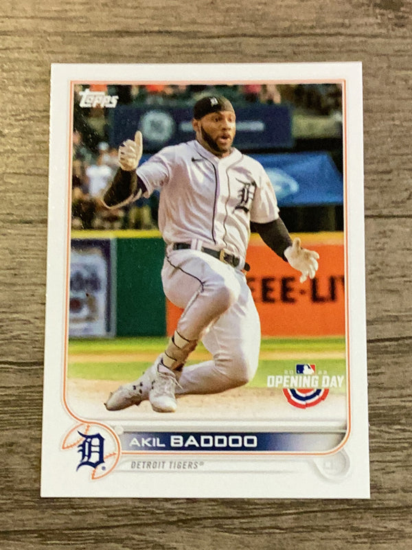 Akil Baddoo Detroit Tigers MLB 2022 Topps Opening Day 188 