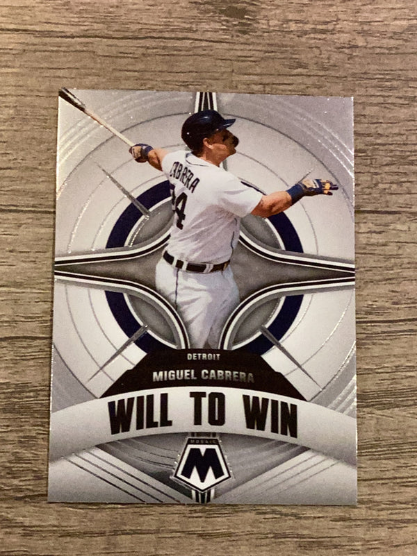 Miguel Cabrera Detroit Tigers MLB 2022 Panini Mosaic: Will to Win WW-8 