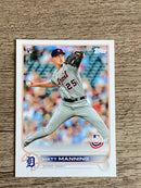 Matt Manning Detroit Tigers MLB 2022 Topps Opening Day 102 RC
